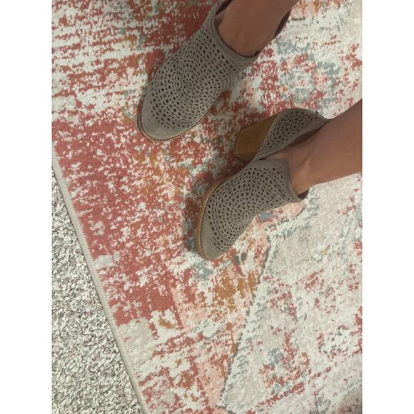 Jeffrey Campbell Rosalee Tan Suede Cutout Ankle Booties Size 8 - Picture 5 of 11